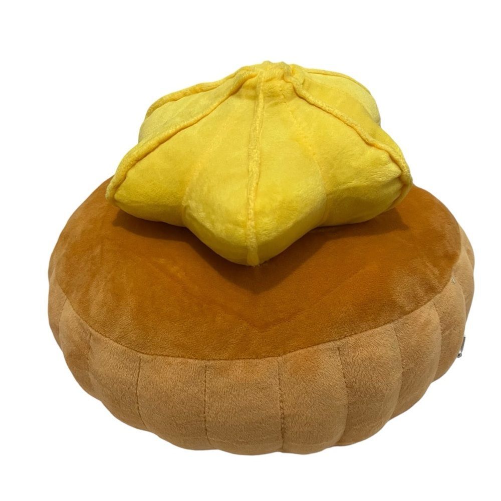 Meykrs Sugar Cookie Biscuit Tan Yellow Plush Cushion Pillow Stuffed Toy